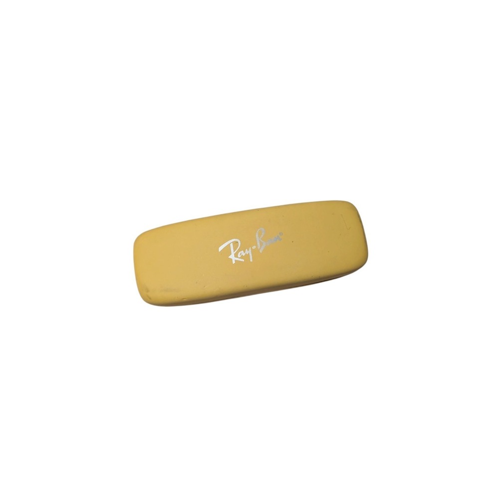 Ray-Ban Yellow Hard Shell Eyeglass Glasses Sunglasses Clamshell Case ONLY Vtg